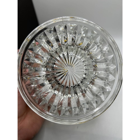 Vintage Anchor Hocking Wexford Pattern Footed Compote Candy Dish - Picture 6 of 8